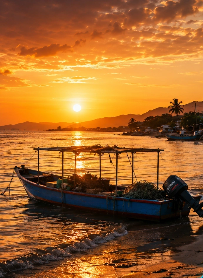 Atardecer costero vinculado a Refriorca