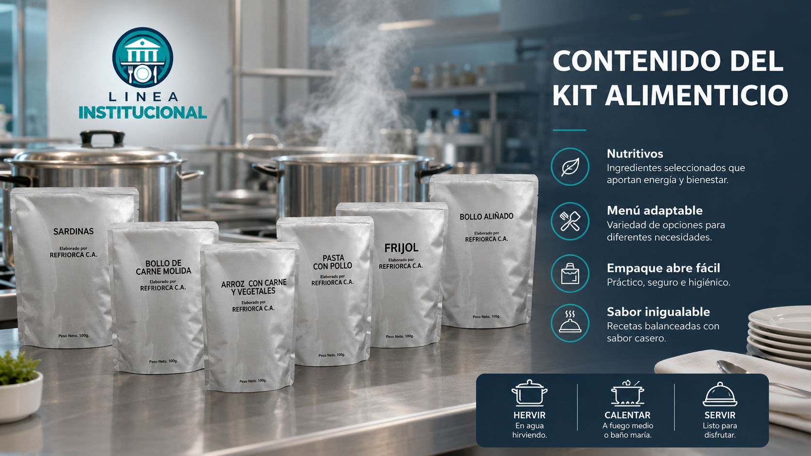 Contenido del kit alimenticio